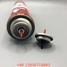 Ergonomischer Gasleuchter Nachfüllventil Kunststoff Butangas Stamm Rot Farbe für Langlebigkeit