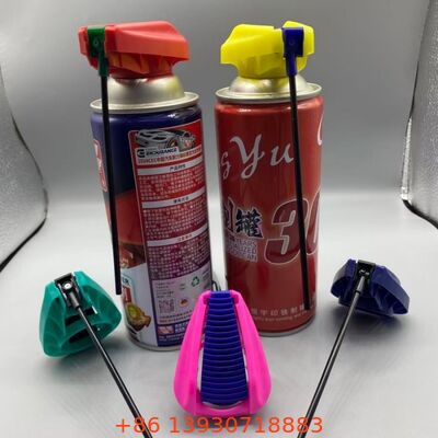 Aerosolklappbarer Auslöseranschluss mit korrosionsbeständigem Klappmechanismus, undichtem Verriegelungssystem und integriertem Verlängerungsschlauch