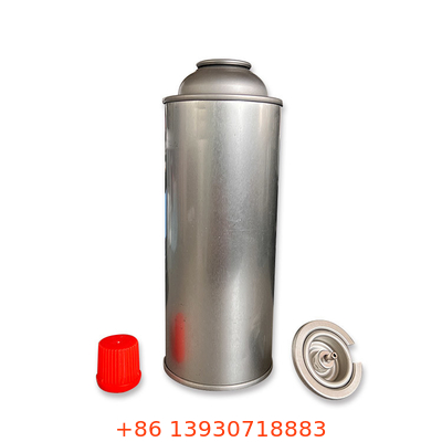 Leere gerade Wand Camping Butangas Kanister Metalldose 65 mm Durchmesser