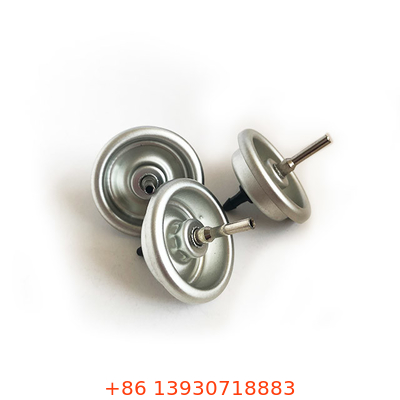 Universal Butan-Lichter-Gas-Wiederauffüllventil mit Kunststoff-/Metall-Stem und Down-Dimples-Befestigungsbecher