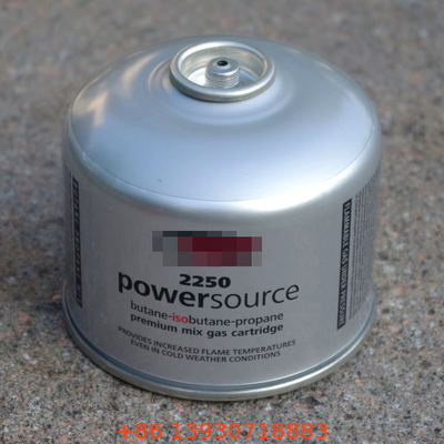 Tragbare Butangasflasche mit 84 mm Höhe, 230 g