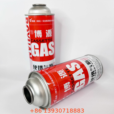 Zusätzliche Art der Propan-Brennstoff-Dosen-Butan-Gasflasche-65*158 Millimeter