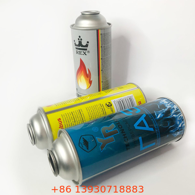 Zinnblech-Butan-Gas-Behälter mit Kanister CMYK 4 Farb-und Panton-Farbe1 X