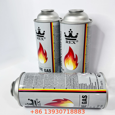 Zinnblech-Butan-Gas-Behälter mit Kanister CMYK 4 Farb-und Panton-Farbe1 X