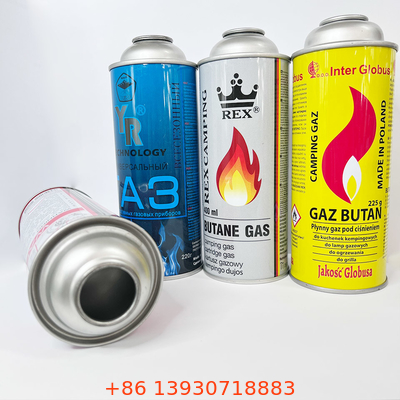 Butan-Gasbehälter aus Blech / Butan-Dosen für Campingplätze