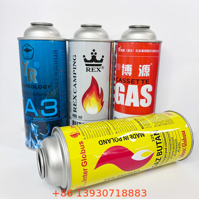 CMYK, das Metallbutan-Gasflasche 1,4 Mpa-Berstdruck druckt