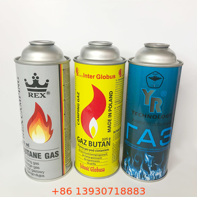CMYK, das Metallbutan-Gasflasche 1,4 Mpa-Berstdruck druckt