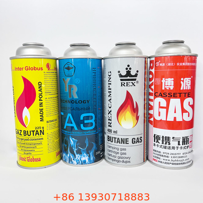 CMYK, das Metallbutan-Gasflasche 1,4 Mpa-Berstdruck druckt