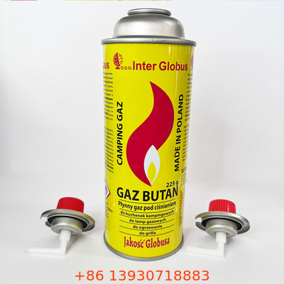 Gerade Wand-Butan-Gasflasche für den heißen Kanister des Topf-1 X eingeschlossen