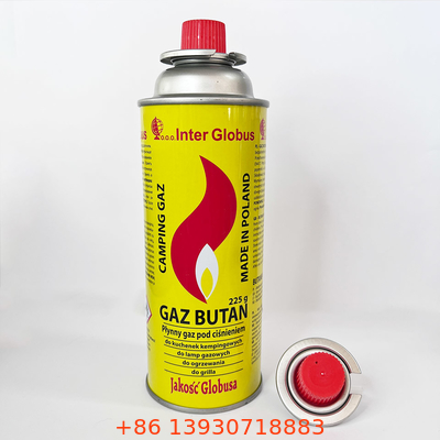 Gerade Butan-Gasflasche Wand Zinnblech-220g für das Kochen des Backens