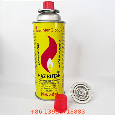 Gerade Butan-Gasflasche Wand Zinnblech-220g für das Kochen des Backens