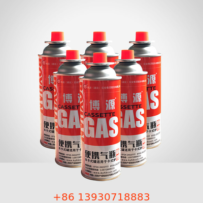 Durchmessers 65mm kampierender Butan-Ofen-Kanister der Butan-Gasflasche-400ml