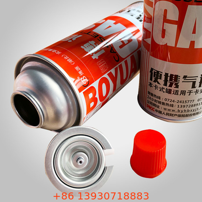 Durchmessers 65mm kampierender Butan-Ofen-Kanister der Butan-Gasflasche-400ml