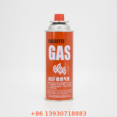 CMYK, das nachfüllbare Butan-Gasflasche für die Kapazität des kampierenden Ofen-400ml druckt