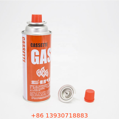 CMYK, das nachfüllbare Butan-Gasflasche für die Kapazität des kampierenden Ofen-400ml druckt