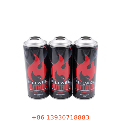 Gerader Butan-Gasherd-Kanister der Wand-400ml tragbarer für Kochen das im Freien