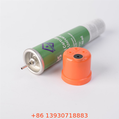 150mm Höhen-Wegwerfbutan-Gas-hellere Nachfüllungs-Flasche für Bequemlichkeit und Leichtigkeit
