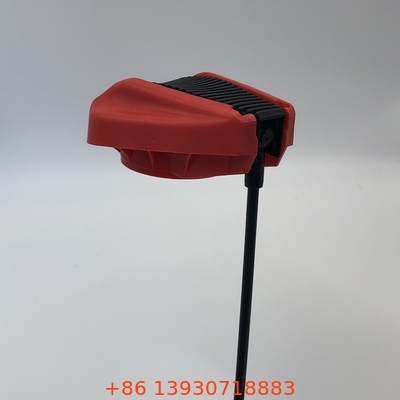 66.40mm White Spray Aerosol Düse mit POM Gummihalter-Verlängerungsrohr