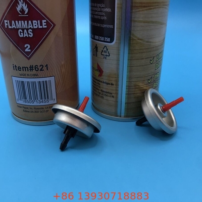 Lighter Gas Nachfüll Butan Gas Lighter Ventil mit beiden Seiten klar lackiert Zinnplatte ein Zoll