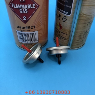 Lighter Gas Nachfüll Butan Gas Lighter Ventil mit beiden Seiten klar lackiert Zinnplatte ein Zoll