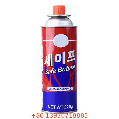 65 X 158 mm Rohstoff Butangaspatrone Butangaskanister Logo individuell