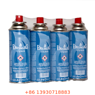 Zinn Butangasflasche 65 x 158 mm Spezifikationen