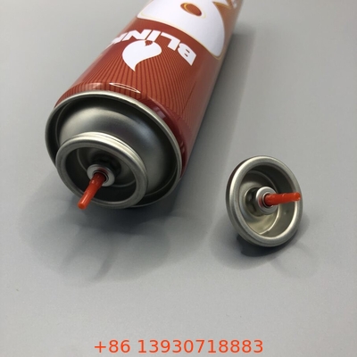 Plastik Butan Gas Stamm Rot Farbe Gasleuchter Nachfüllventil Metall und Kunststoff Innenverschluss