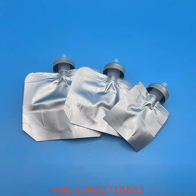 Silber Zylinder Aerosolbeutel auf Ventil mit individueller Kapazität