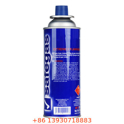 Butangas-Kocher-Aerosolventil mit roter Schutzkappe und Präzisions-Durchflussregelknopf