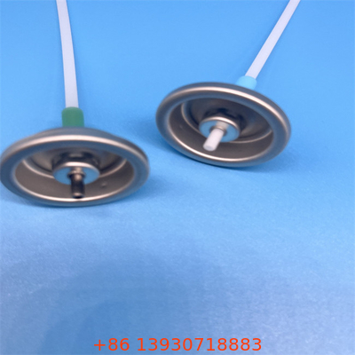 Aluminium-Aerosolventil-Knopf-Aktor mit Messgerät Nebelspray Silberdose