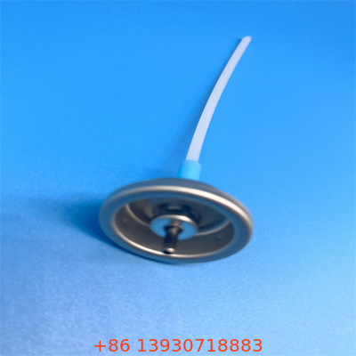 Metall-Silber-Aluminium-Aerosolventil-Knopf-Aktor kostenlose Proben