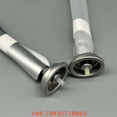 Sterile männliche Tasche auf einem Ventil für pharmazeutische Aerosolverpackungen mit einer manipulationssicheren Dichtung