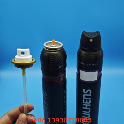 Hochleistungs-Aerosol-Deodorant-Körpersprühventil für Körperpflege-Marken mit präzise gemessener Dosis und 360-Grad-Sprüh-Aktor