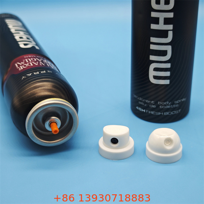 Hochleistungs-Aerosol-Deodorant-Körpersprühventil für Körperpflege-Marken mit präzise gemessener Dosis und 360-Grad-Sprüh-Aktor