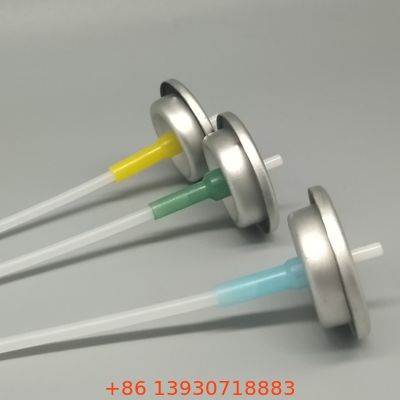 Eleganter dosierter Aerosolventil für hochwertige Haarpflegesprays mit feinem Nebel und kontrollierter Ausgabe