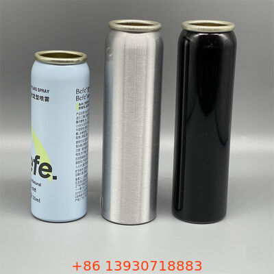 Aluminium-Aerosolkanister mit glatter Außenfläche für den Druck und nahtlosen undichtem, unendlich recycelbaren Aufbau