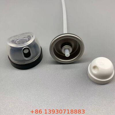 Lecksicher und verstopfungsbeständiges Deodorant-Körpersprühventil mit 360°-Disponierungstechnologie und Universalfit für Standard-Aluminium-Dosen