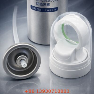 Sonnenschutz-Pumpventil mit kontrollierter Abgabe, Zinnblech- und Kunststoffkonstruktion für verschiedene Lotionformulierungen