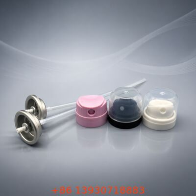 Zinnblechpulver-Nebel-Aerosolventil für Trockenshampoo mit aufrechter oder umgekehrter Anwendung und alkoholbasierten Formulierungen