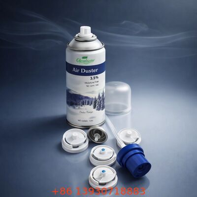 Aerosol Antibakterielle Sprühventil mit feinen Nebel Desinfektionsmittel Lieferung und Hygiene-Schild geschützte Spender in einem Zoll Ventil Größe