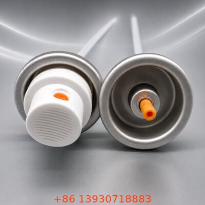 Industrielles Schaum-Aerosolventil-Set mit 1 Zoll Ventilgröße und 57mm / 65mm Kappenoptionen in Metall + Kunststoffkonstruktion