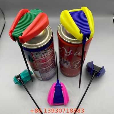 Hochwertige Aerosol-Sprühkopfkappe mit auslaufsicherem Verriegelungsmechanismus, integriertem Verlängerungsrohr und Dual-Action-Sprühdüse