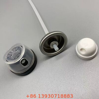 Lecksicher und verstopfungsbeständiges Deodorant-Körpersprühventil mit 360°-Disponierungstechnologie und Universalfit für Standard-Aluminium-Dosen