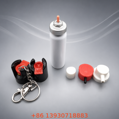 Konfigurierbares Aluminium-Aerosolventil-Set für Pepperspray-Verpackungen