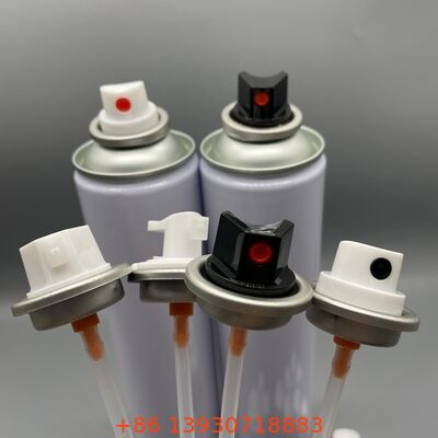 Präzisionsfarblich abgestimmtes UV-beständiges männliches Aerosolventil mit starker Dichtleistung und Sprühaktuator-Set